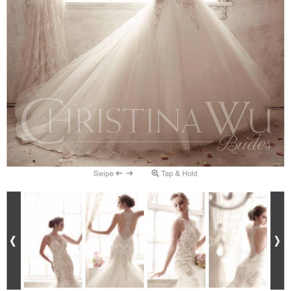Christina Wu wedding dress size 4. - Picture 3 of 8
